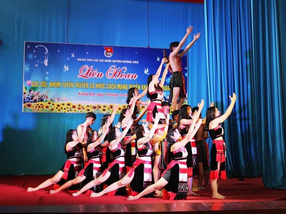 Liên hoan Đội, nhóm tuyên truyền ca khúc cách mạng huyện Krông Ana năm 2019