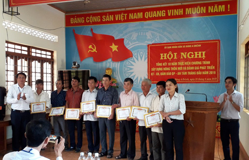 Hội nghị tổng kết 10 năm xây dựng Nông thôn mới xã Băng A Drênh