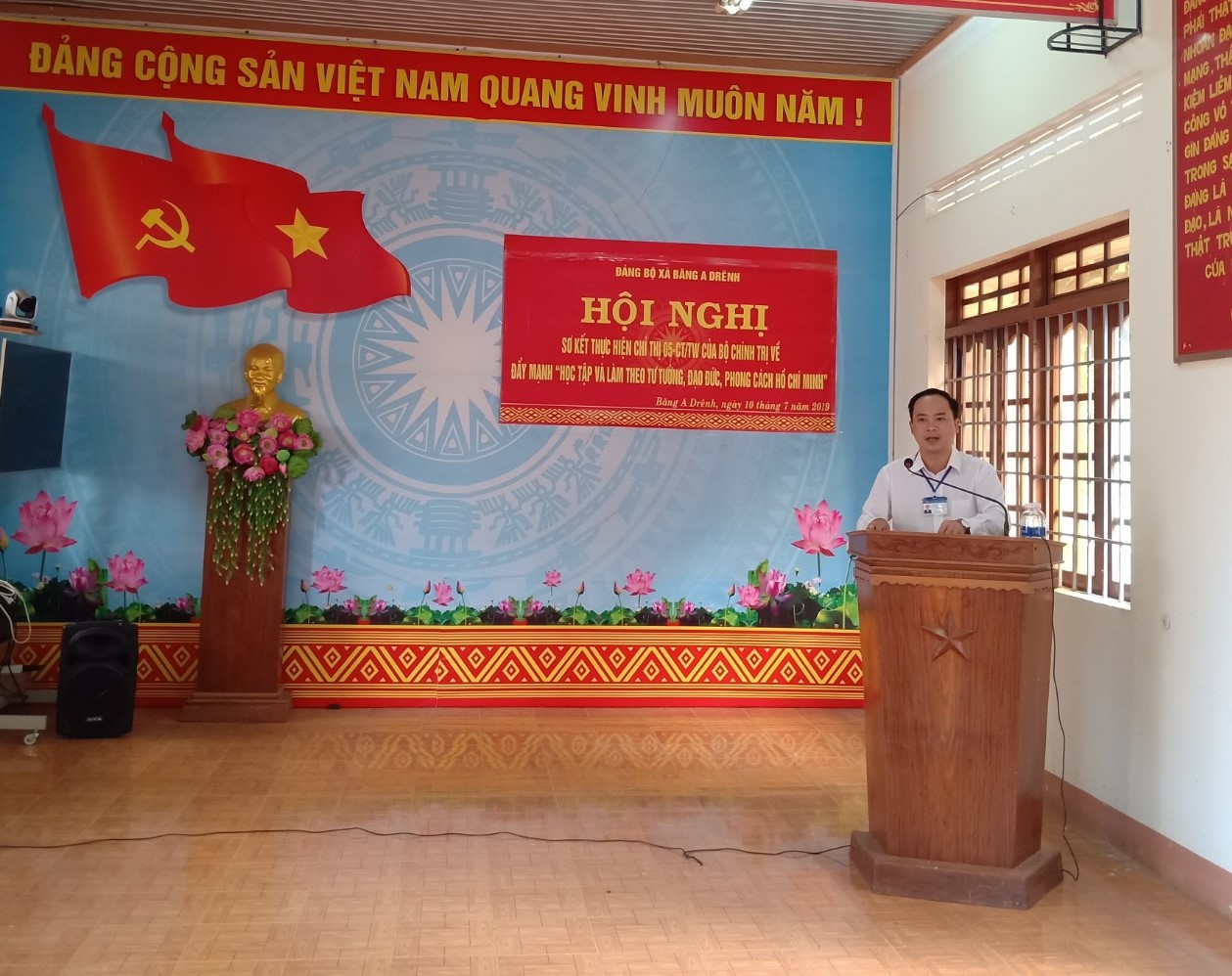Hội nghị sơ kết 3 năm thực hiện chỉ thị số 05 – CT/TW Đảng ủy xã Băng ADrênh