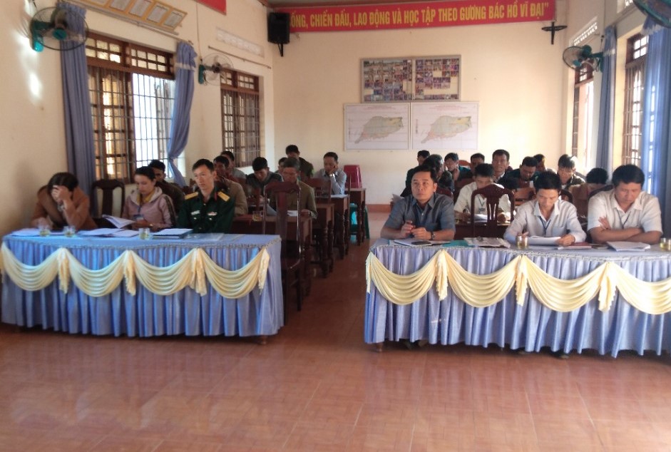 Hội nghị triển khai nhiệm vụ Quốc phòng, Quân sự xã năm 2020