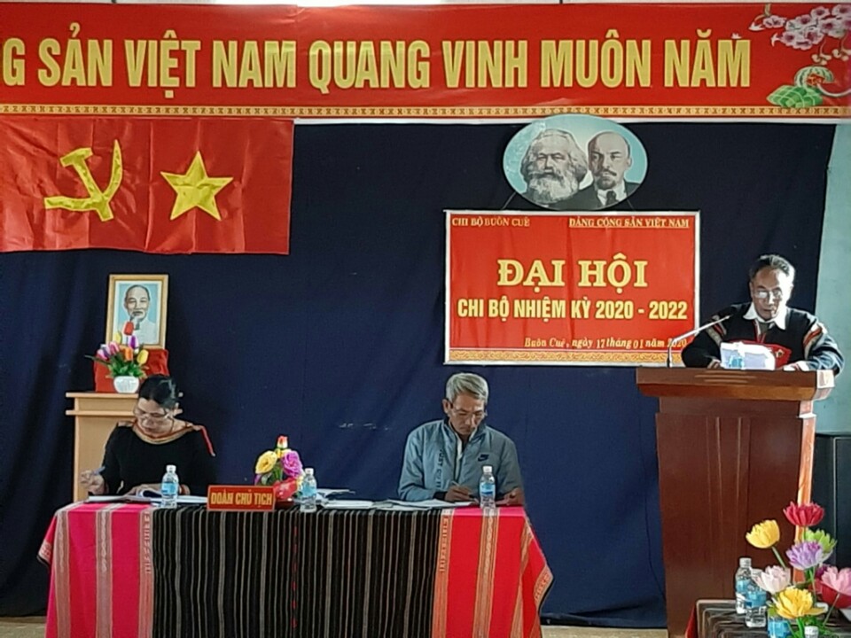Đại hội chi bộ điểm, chi bộ buôn Cuê – xã Băng Adrênh