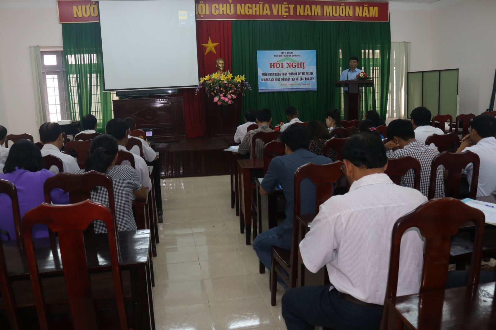 Huyện Krông Ana tổ chức Hội nghị triển khai chương trình “Mở rộng quy mô vệ sinh và nước sạch nông thôn dựa trên kết quả” năm 2019