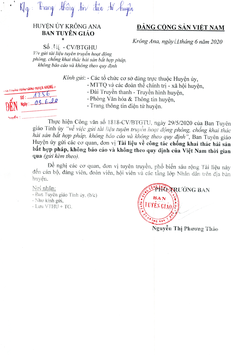 Tài liệu tuyên truyền hoạt động phòng, chống khai thác hải sản bất hợp pháp, không báo cáo và không đúng quy định