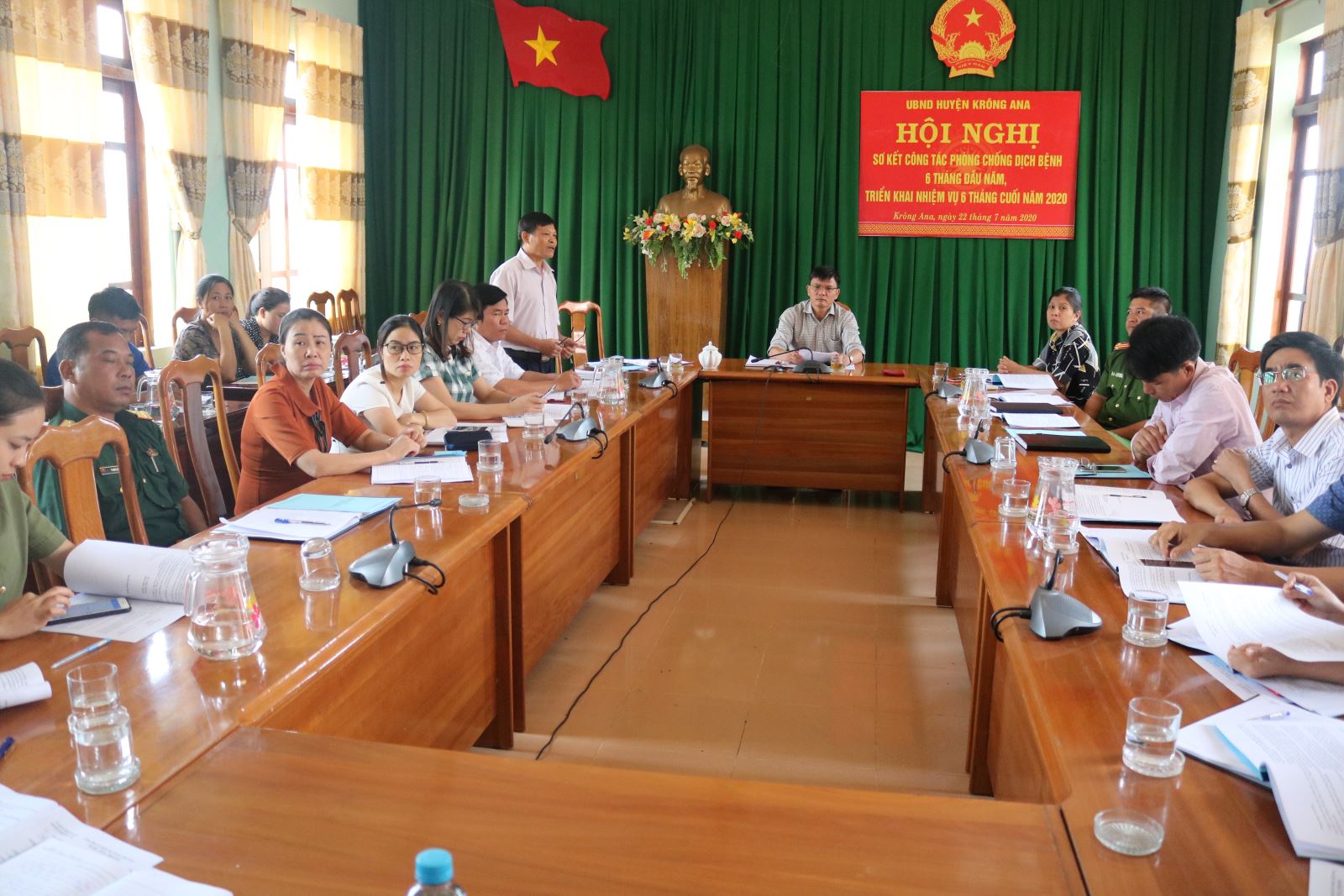  HỘI NGHỊ SƠ KẾT CÔNG TÁC PHÒNG CHỐNG DỊCH BỆNH 6 THÁNG ĐẦU NĂM, TRIỂN KHAI NHIỆM VỤ 6 THÁNG CUỐI NĂM
