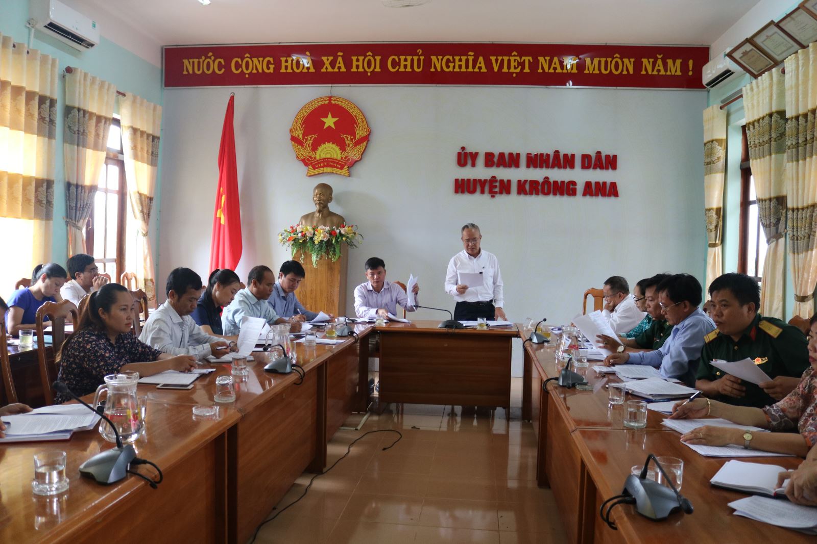 Kiểm tra triển khai thực hiện phong trào "Toàn dân đoàn kết xây dựng đời sống văn hóa" và công tác gia đình năm 2020 tại huyện Krông Ana