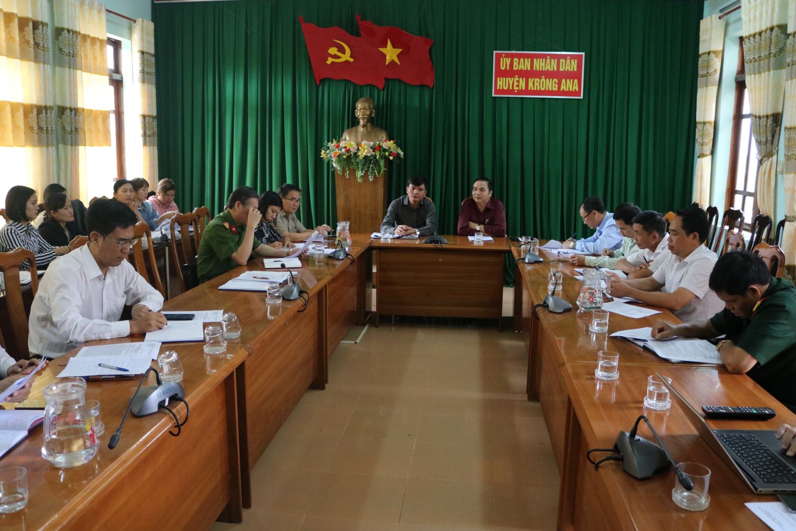 Huyện krông Ana làm việc với Đoàn công tác số 2 Ban Chỉ đạo phòng chống dịch Covid-19 của tỉnh