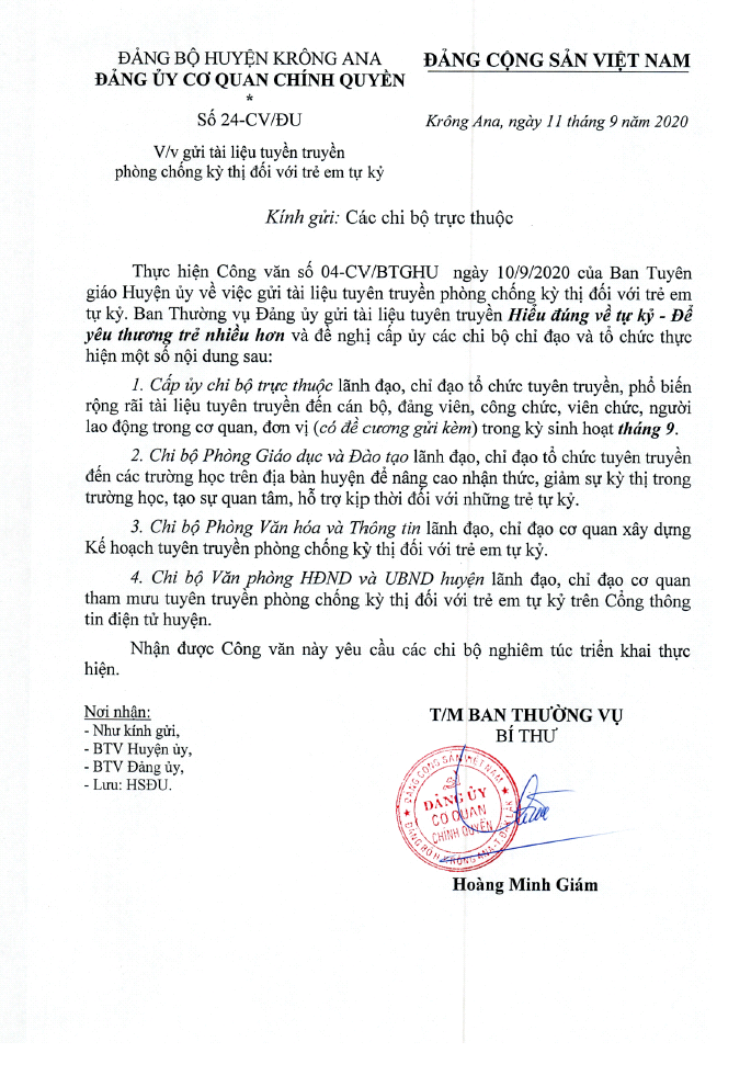 Tài liệu tuyên truyền phòng chống kỳ thị đối với trẻ em tự kỷ