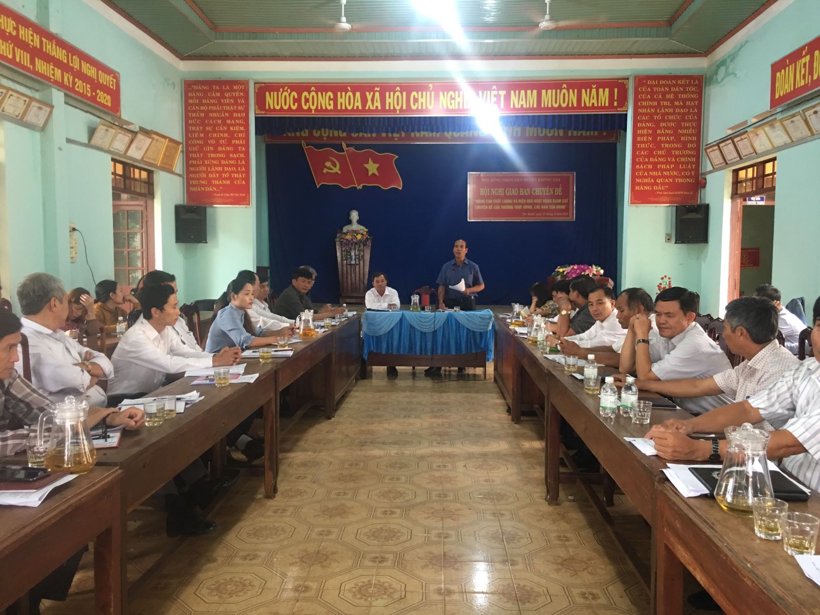 Hội nghị Giao ban giữa Thường trực HĐND huyện và Thường trực HĐND các xã, thị trấn Quý III/2019