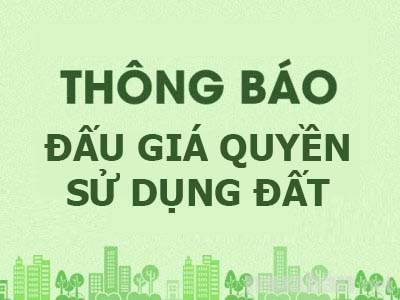 Đấu giá tài sản quyền sử dụng đất đối với 15 thửa đất thuộc xã Ea Na và thị trấn Buôn Trấp, huyện Krông Ana, tỉnh Đắk Lắk