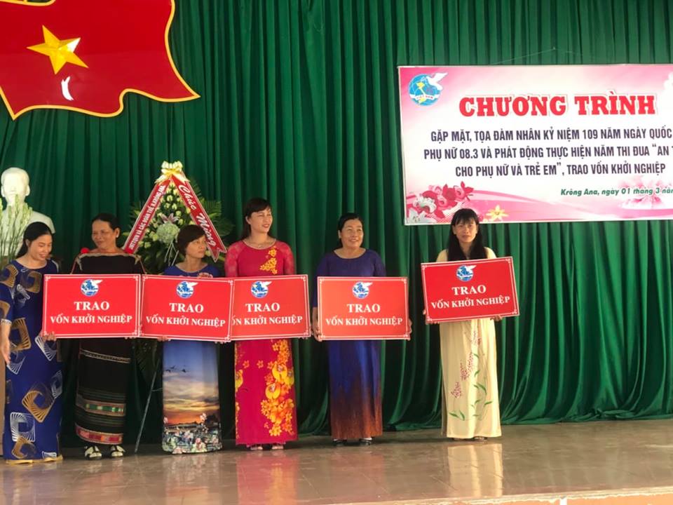 Tọa đàm kỷ niệm 109 năm ngày Quốc tế phụ nữ 8/3 và 1979 năm khởi nghĩa Hai Bà Trưng, phát động Năm thi đua, Trao vốn khởi nghiệp