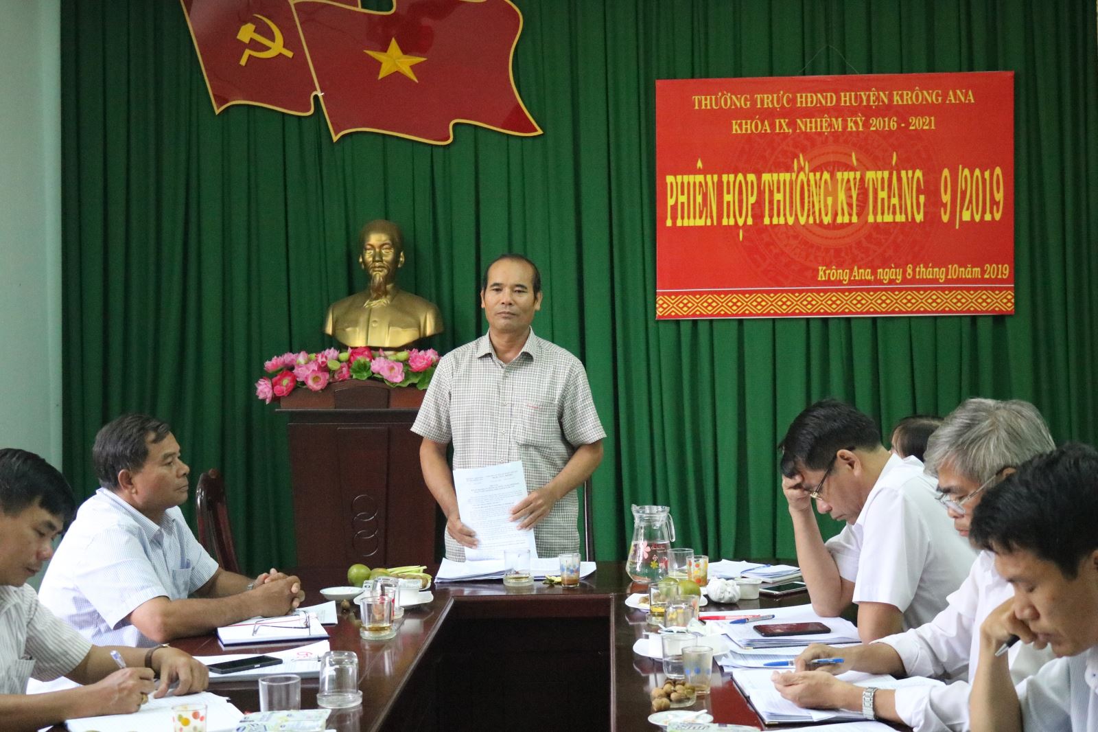 Thường trực HĐND huyện họp phiên thường kỳ tháng 9