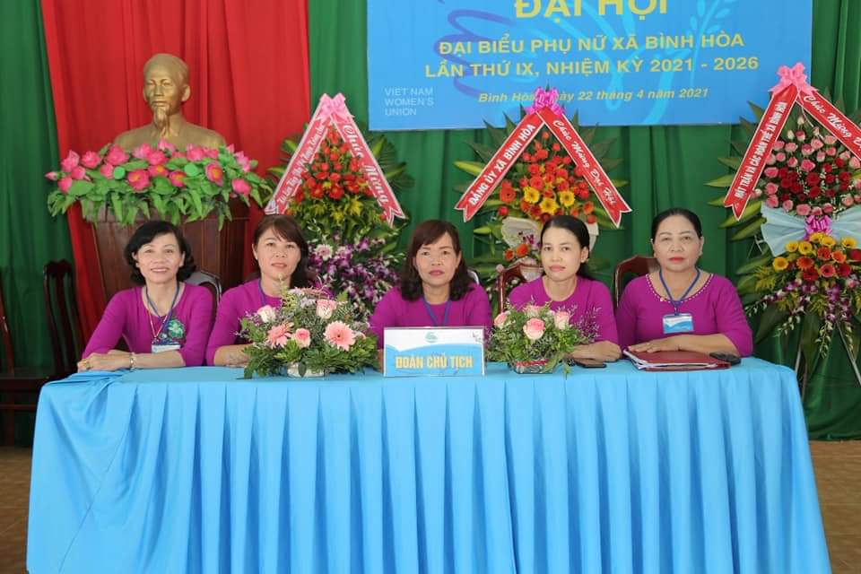ĐẠI HỘI ĐẠI BIỂU PHỤ NỮ XÃ BÌNH HÒA LẦN THỨ IX,  NHIỆM KỲ 2021 – 2026
