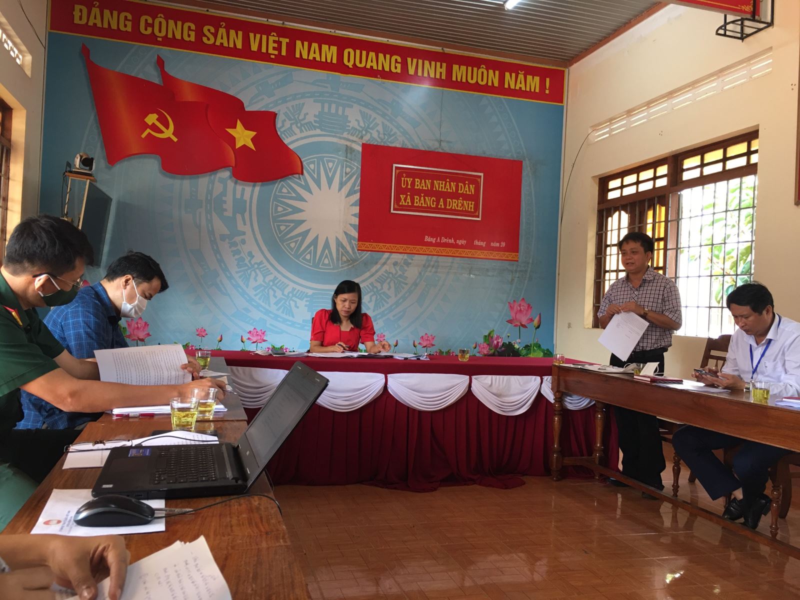 Ban Pháp chế HĐND huyện giám sát việc thực hiện Luật Nghĩa vụ quân sự tại xã Băng Adrênh