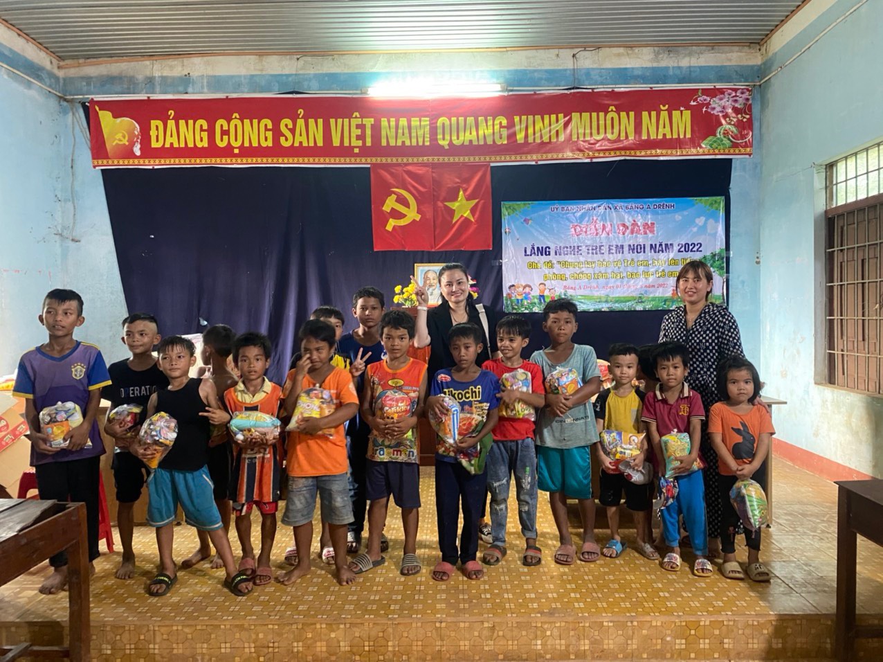 UBND xã Băng A Drênh tổ chức diễn đàn  “Lắng nghe trẻ em nói” năm 2022