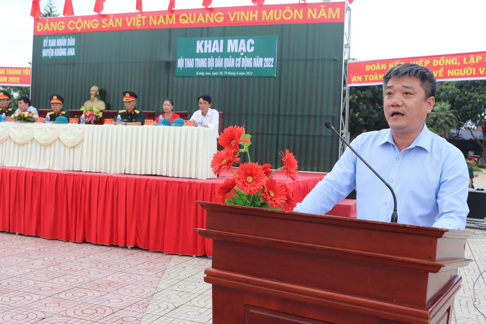 Hội thao Trung đội dân quân cơ động huyện Krông Ana năm 2022