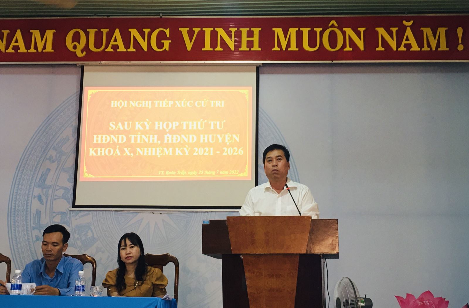 Hội nghị tiếp xúc cử tri sau kỳ họp thứ Tư HĐND tỉnh, HĐND huyện Krông Ana khóa X