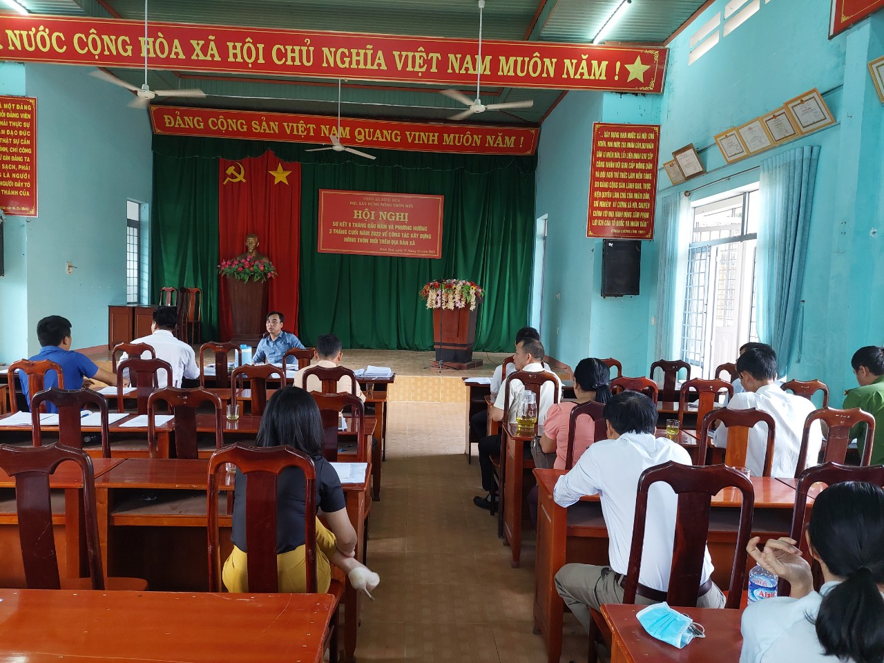 Xã Bình Hòa sơ kết công tác xây dựng nông thôn mới 9 tháng và triển khai nhiệm vụ 3 tháng cuối năm 2022