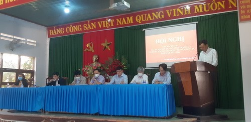 Hội nghị tiếp xúc cử tri sau kỳ họp  thứ Ba HĐND huyện Krông Ana  khóa X, nhiệm kỳ 2021-2026 tại thị trấn Buôn Trấp 