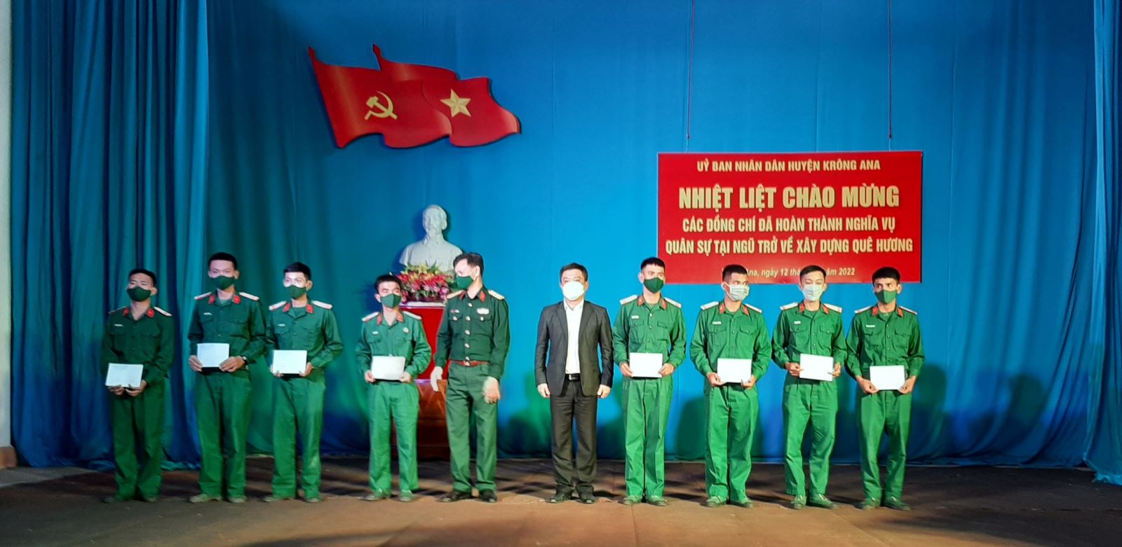 Huyện Krông Ana đón quân nhân xuất ngũ hoàn thành nghĩa vụ quân sự  trở về địa phương