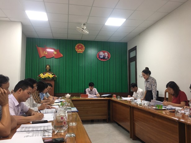 Đoàn giám sát của Ban Kinh tế - Xã hội HĐND huyện giám sát công tác xây dựng trường đạt chuẩn Quốc gia giai đoạn 2021-2025 trên địa bàn huyện 