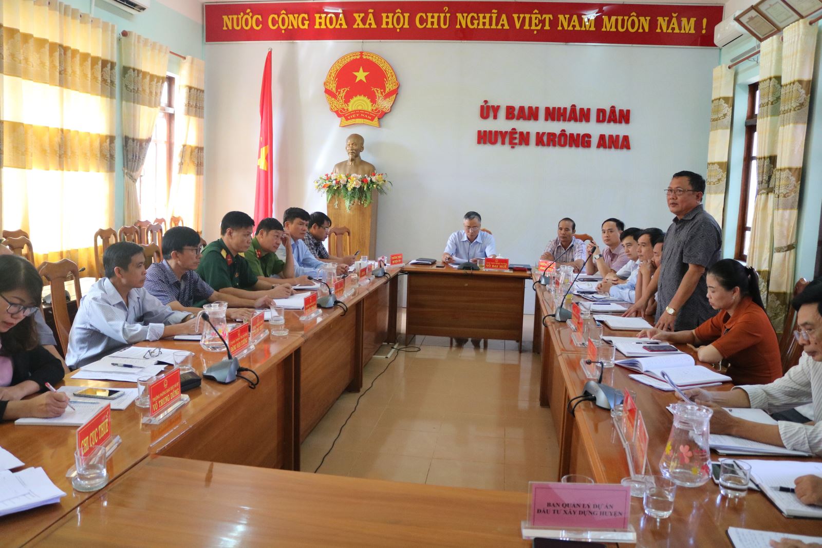 Phiên họp thường kỳ UBND huyện tháng 8 năm 2020