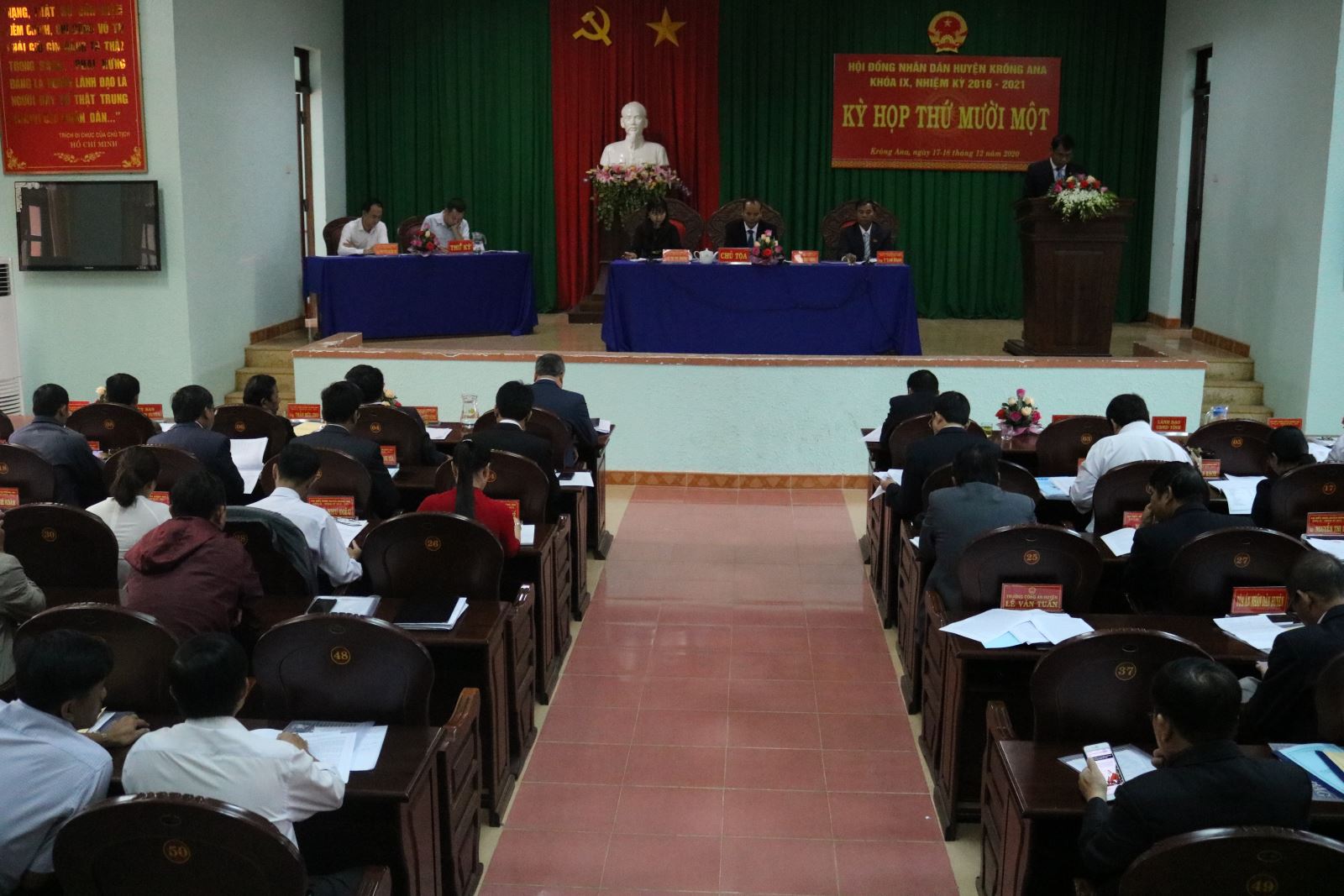 Kỳ họp thứ 11 HĐND huyện Krông Ana khóa IX, nhiệm kỳ 2016-2021