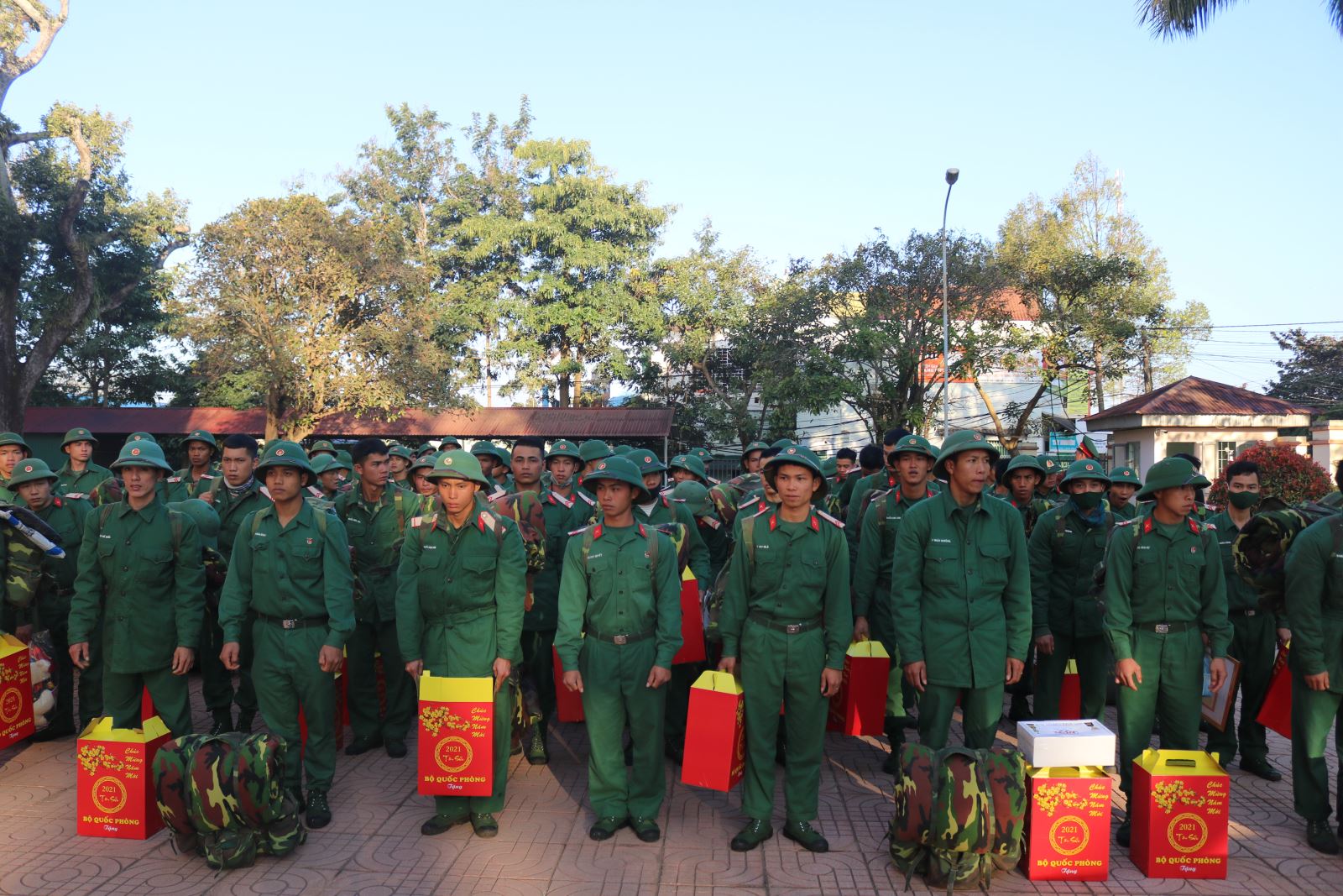 Huyện Krông Ana đón quân nhân xuất ngũ hoàn thành nghĩa vụ quân sự trở về địa phương