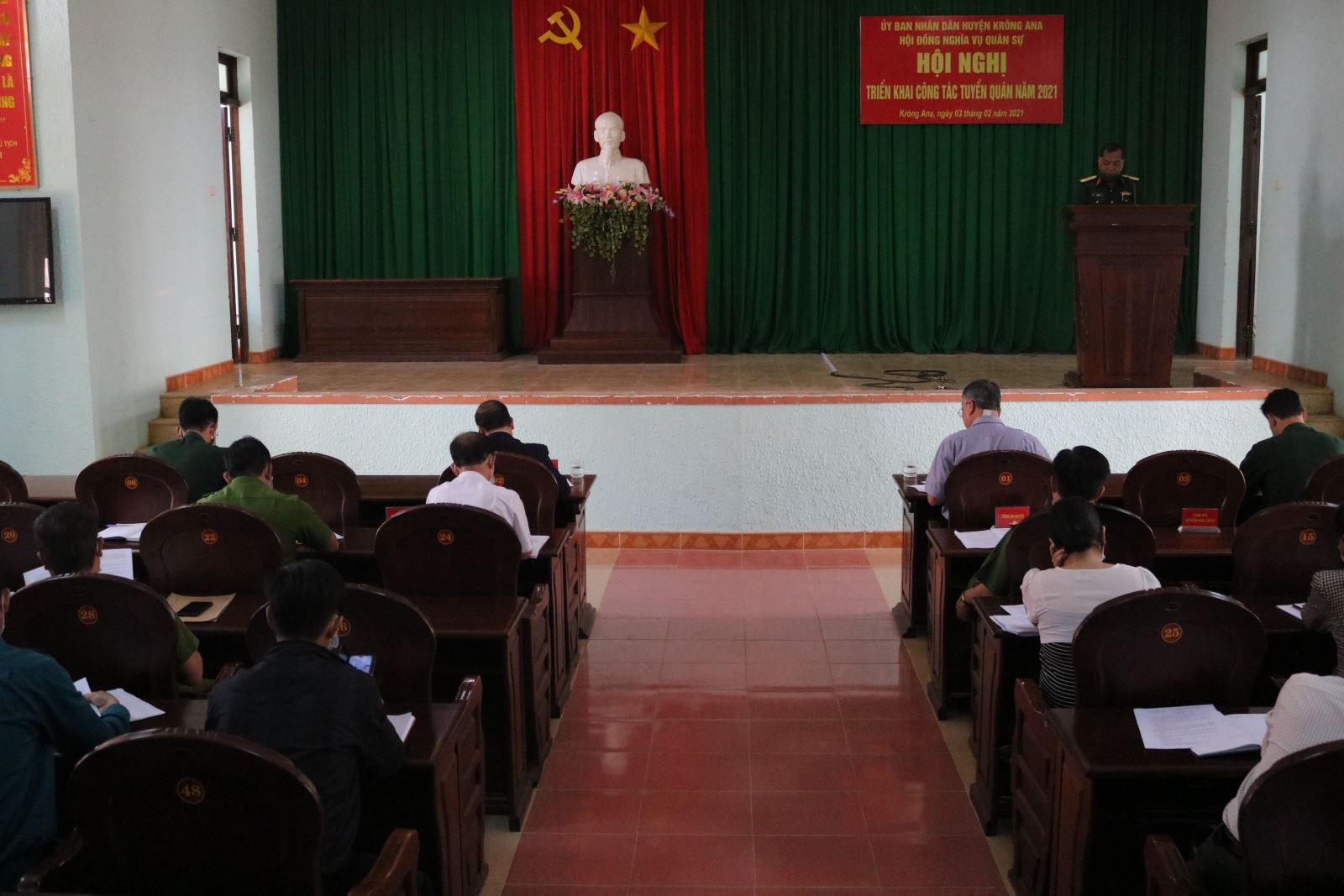 Hội đồng nghĩa vụ quân sự huyện Krông Ana tổ chức Hội nghị triển khai công tác tuyển quân năm 2021