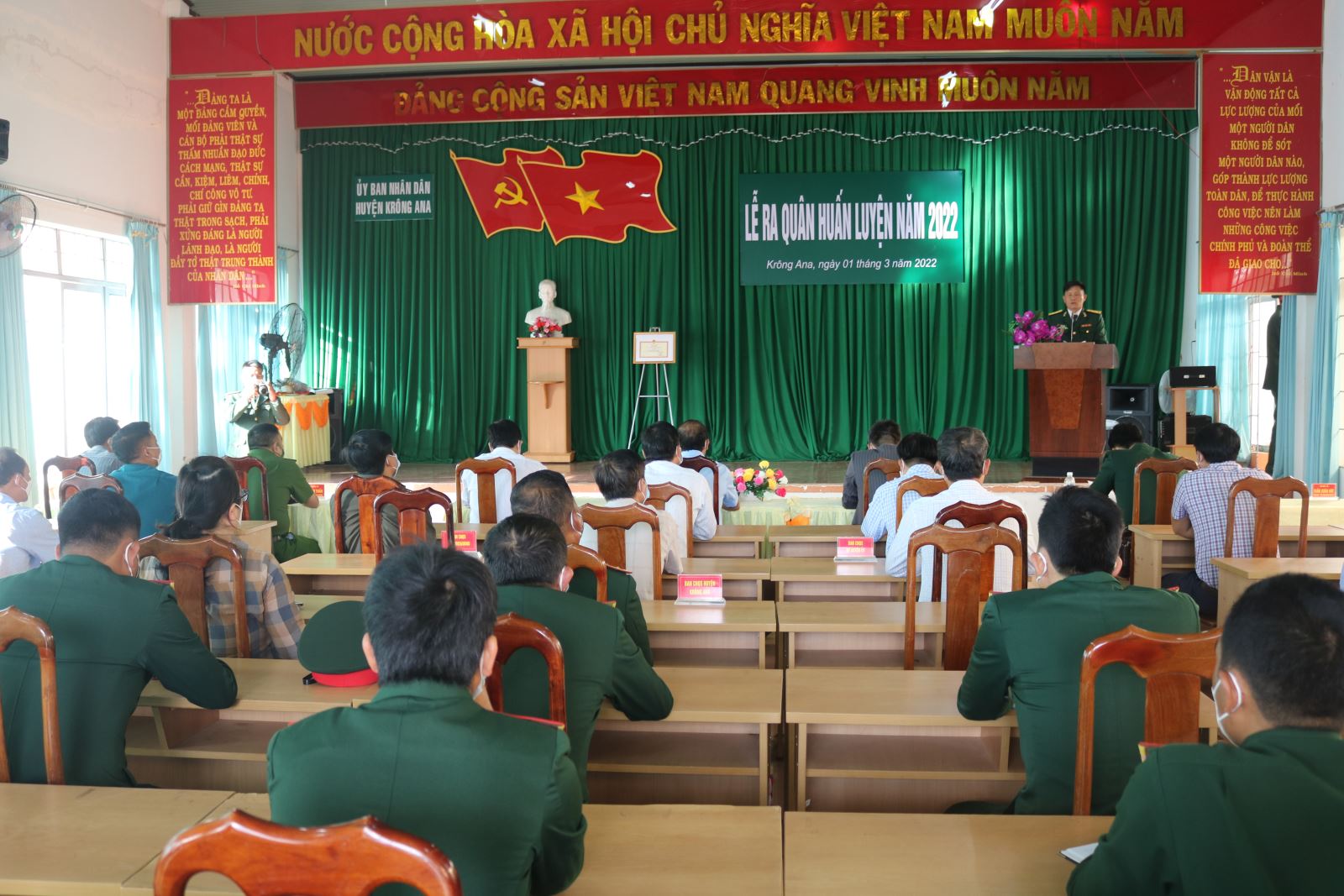 Huyện Krông Ana tổ chức Lễ ra quân huấn luyện năm 2022