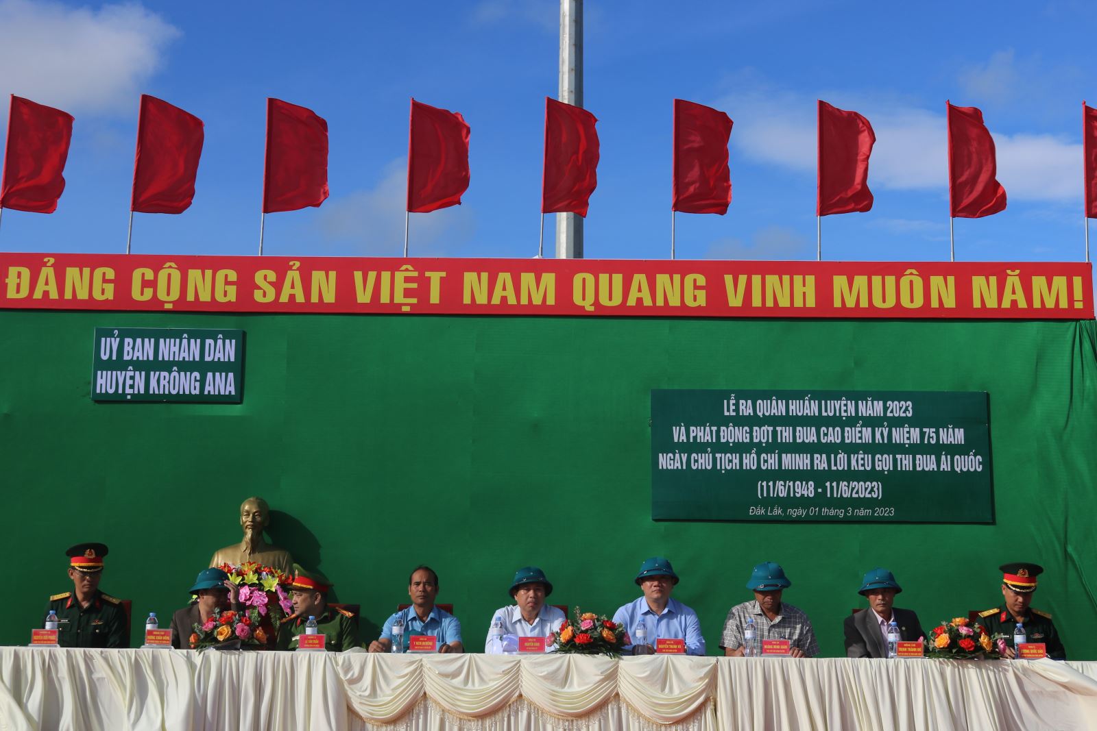 Huyện Krông Ana tổ chức Lễ ra quân huấn luyện năm 2023