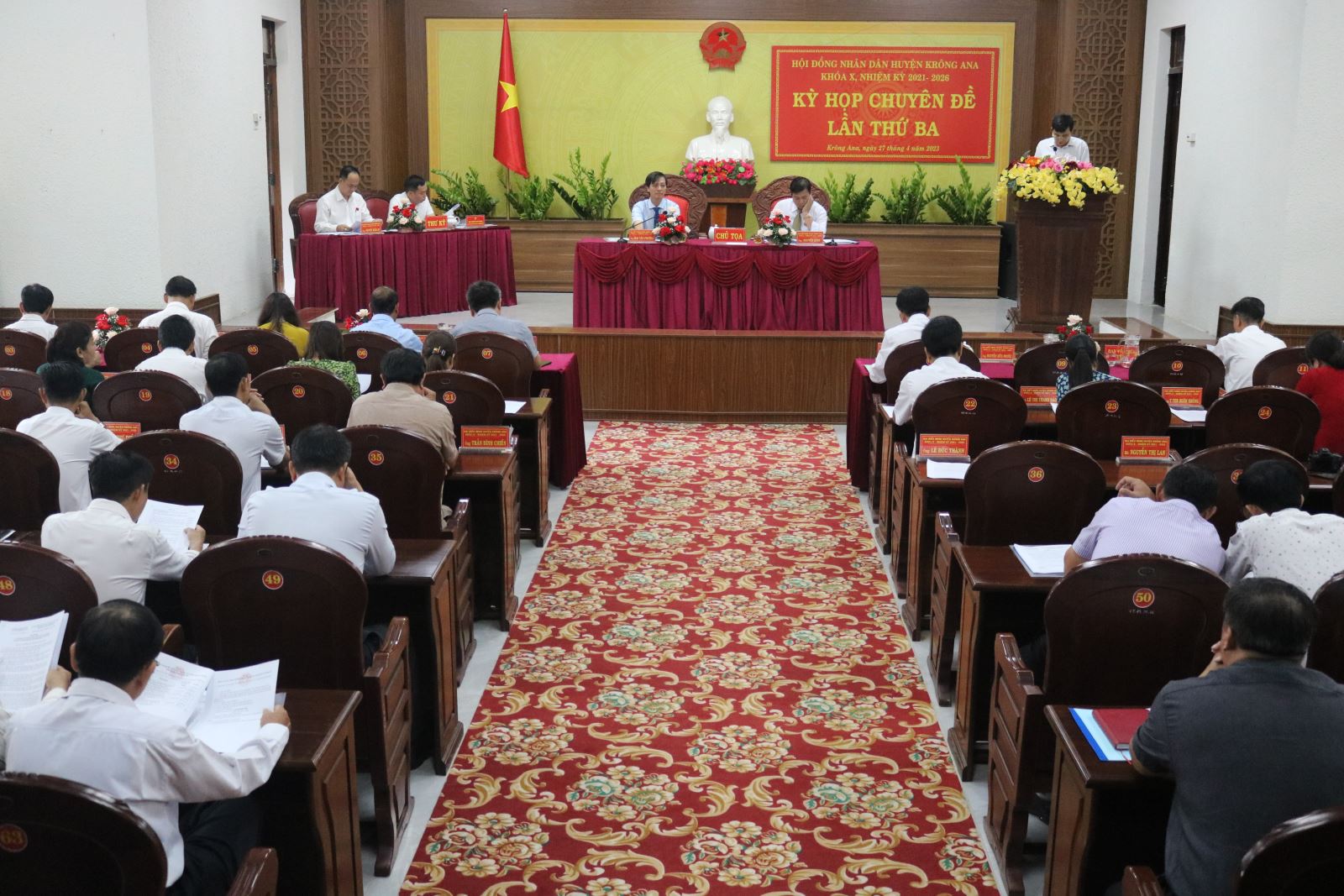 HĐND huyện Krông Ana khóa X, nhiệm kỳ 2021-2026  tổ chức kỳ họp chuyên đề lần thứ Ba