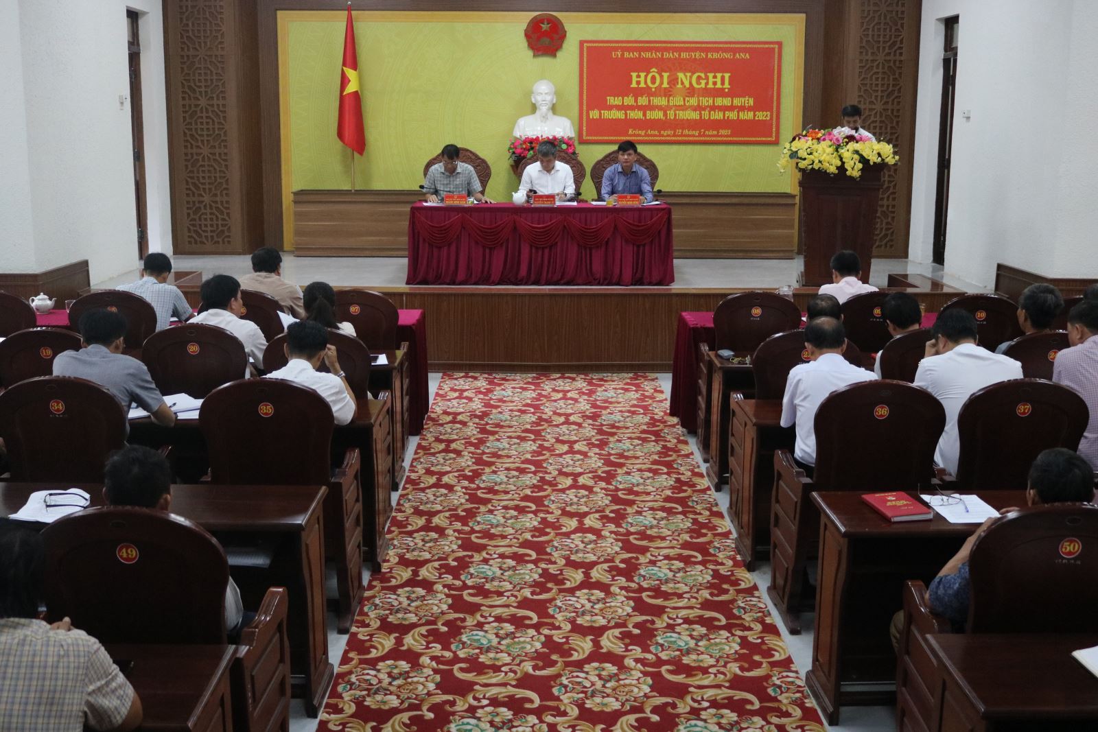 Hội nghị đối thoại với Trưởng thôn, buôn, tổ dân phố trên địa bàn huyện năm 2023 