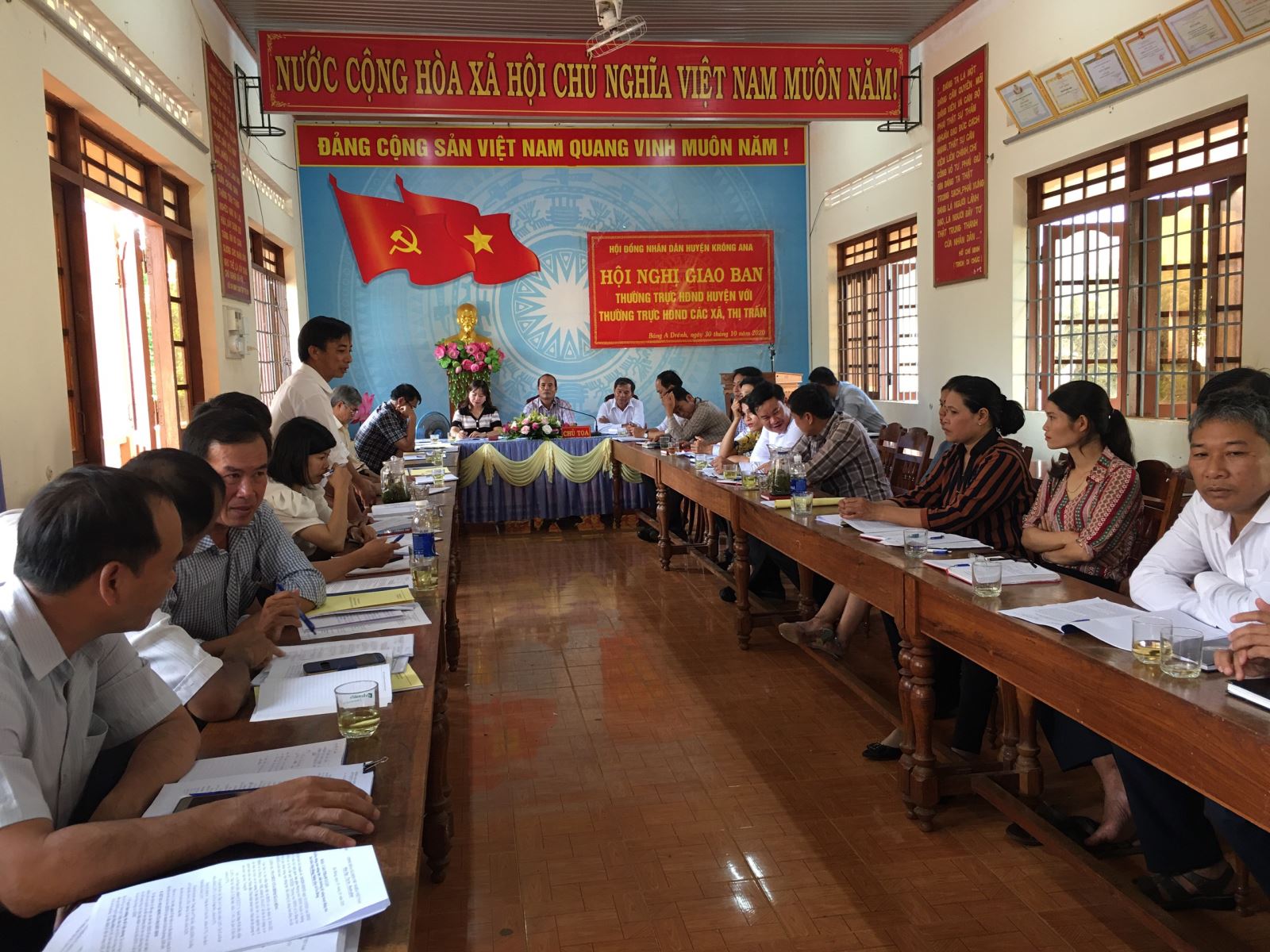 Hội nghị giao ban giữa Thường trực HĐND huyện và Thường trực HĐND các xã, thị trấn