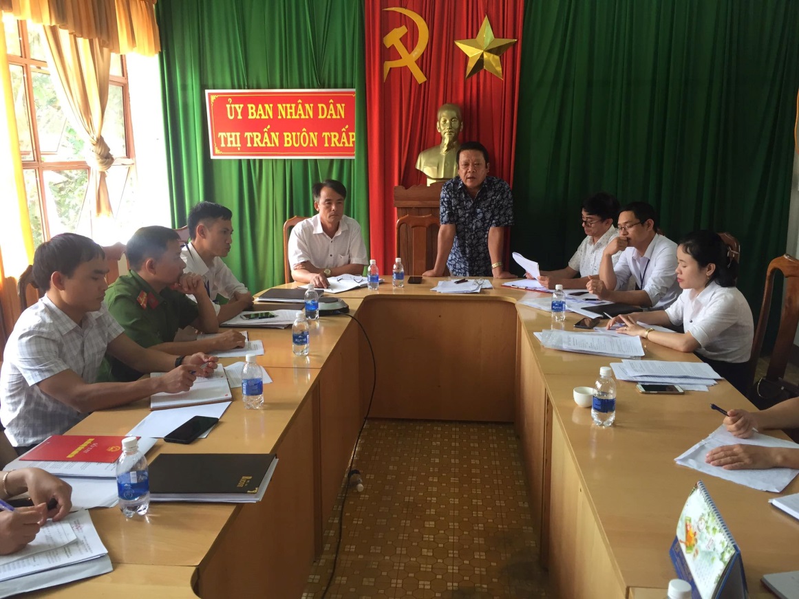 Kiểm tra công tác Nội vụ tại UBND các xã, thị trấn năm 2020
