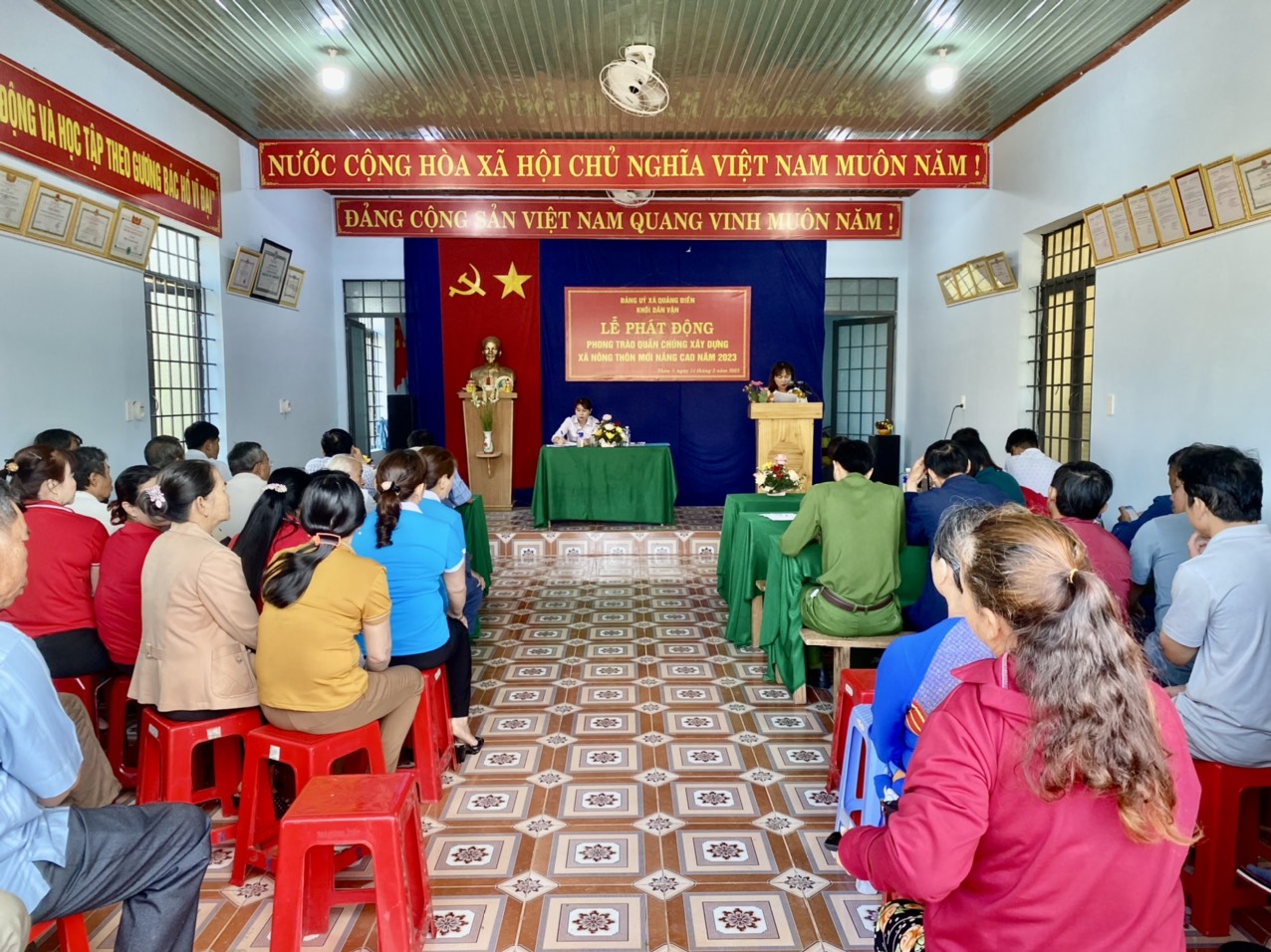 Xã Quảng Điền tổ chức phát động phong trào quần chúng về xây dựng Nông thôn mới nâng cao năm 2023