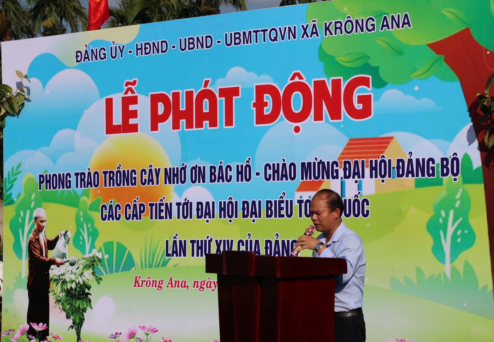 Lễ phát động phong trào “Trồng cây nhớ ơn Bác” chào mừng Đại hội đại biểu Đảng bộ xã lần thứ I, nhiệm kỳ 2025 – 203