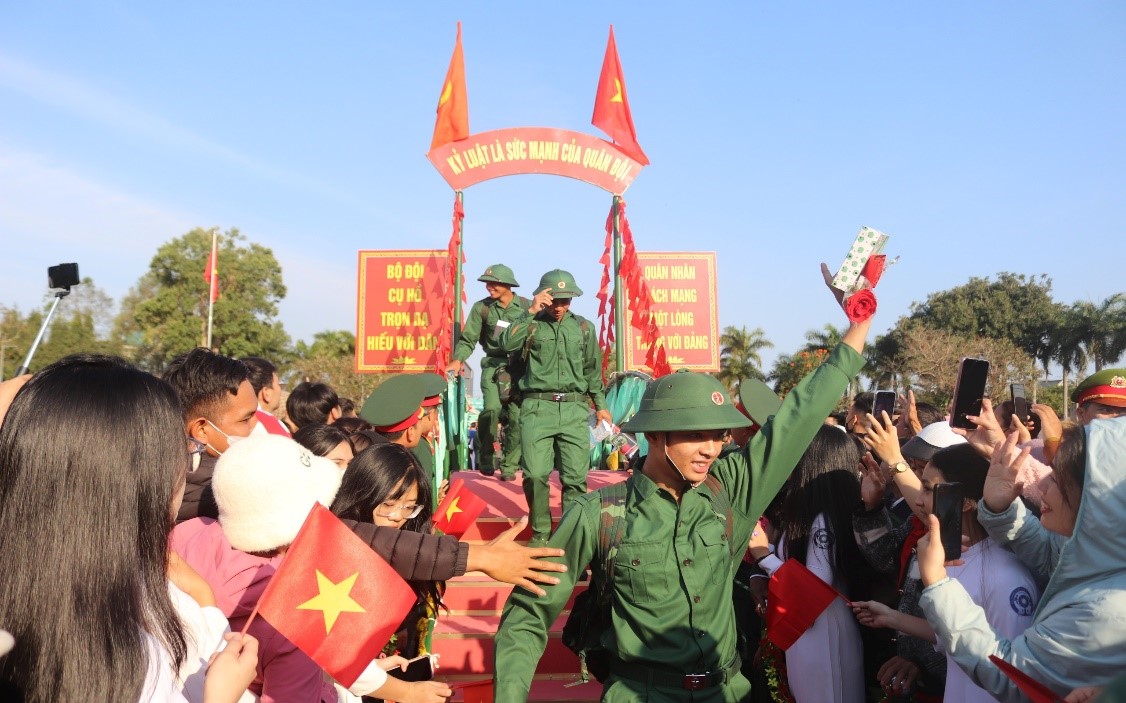 Lễ giao nhận quân năm 2025 tại huyện Krông Ana