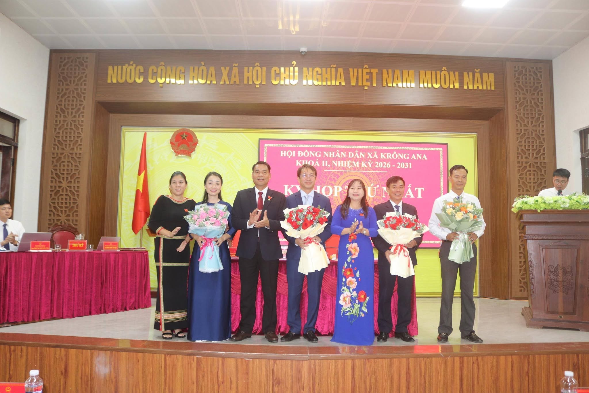 HĐND xã Krông Ana khóa II, nhiệm kỳ 2026 – 2031 tổ chức kỳ họp thứ Nhất