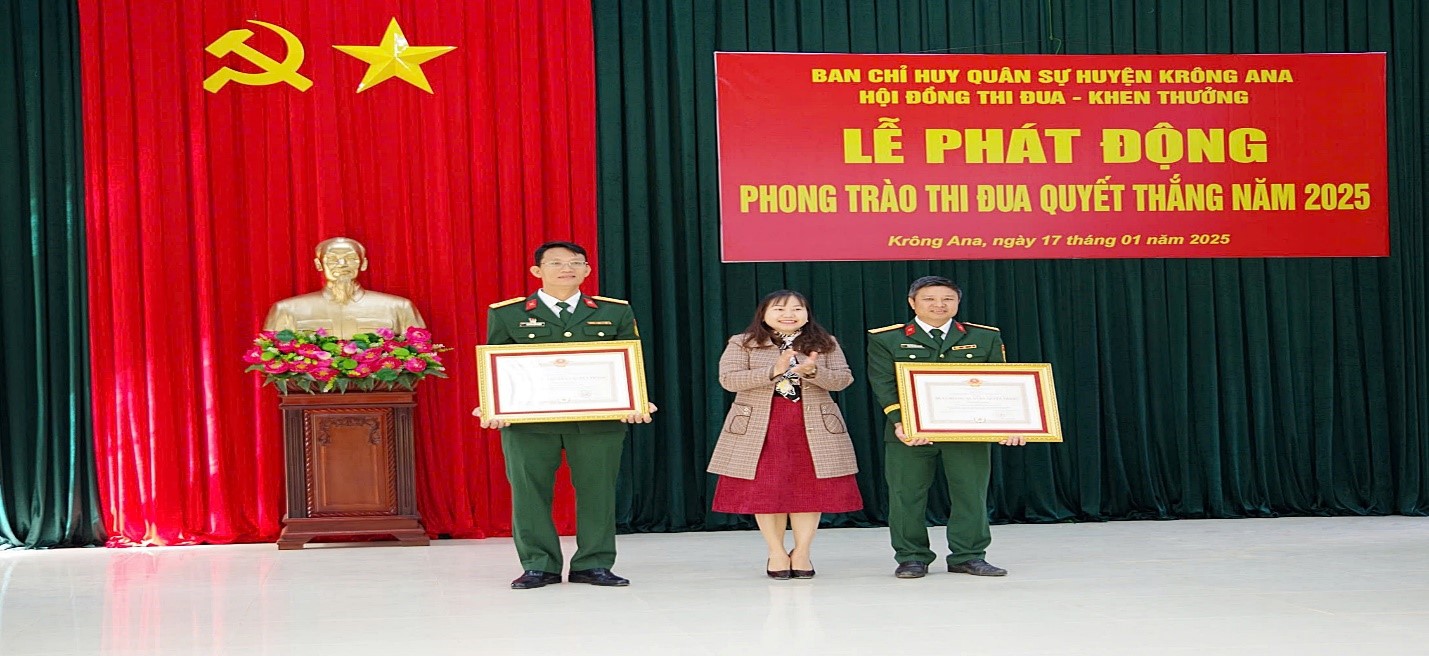 Ban Chỉ huy quân sự huyện Krông Ana phát động  phong trào thi đua quyết thắng năm 2025
