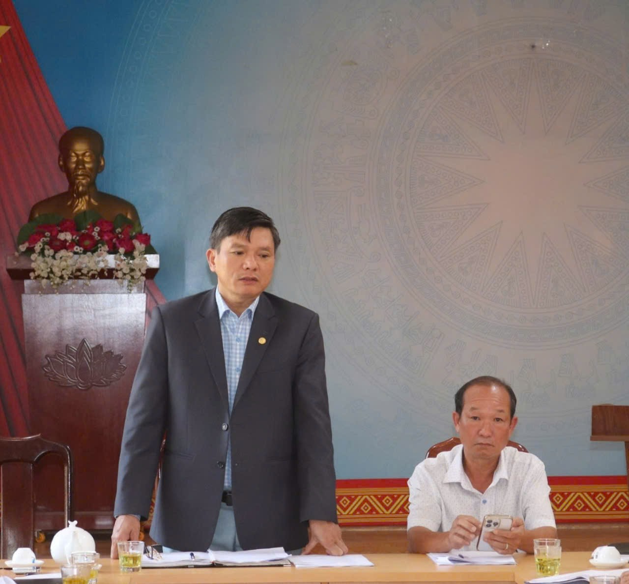 UBND huyện Krông Ana thẩm tra, đánh giá kết quả thực hiện  xây dựng nông thôn mới xã Ea Bông đạt chuẩn nông thôn mới 2024