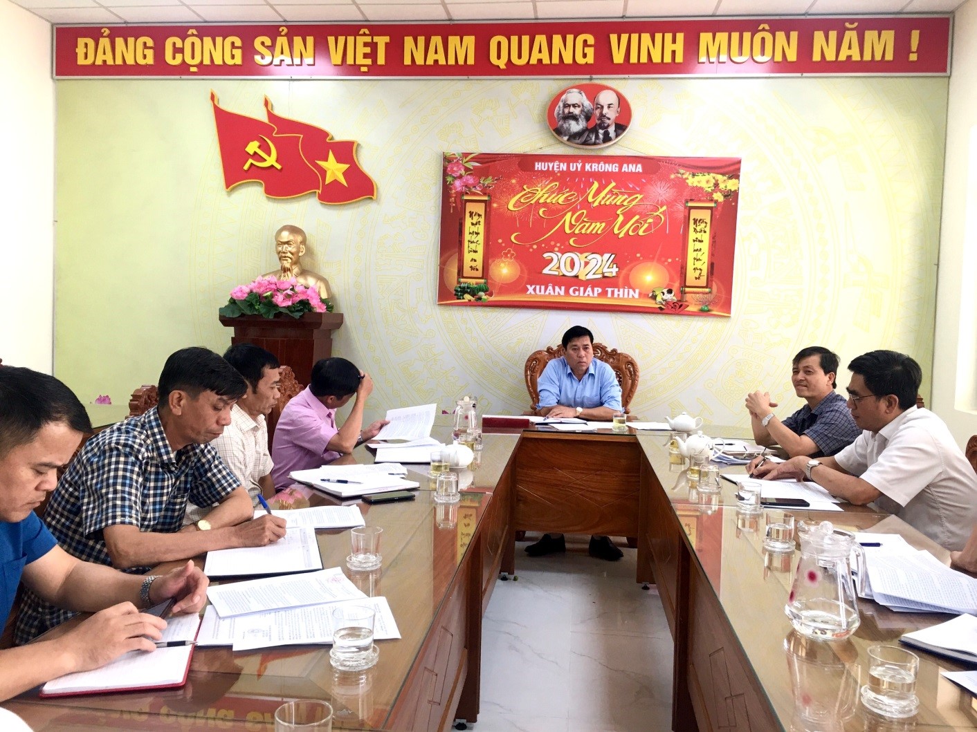 Hội nghị sơ kết giữa nhiệm kỳ thực hiện Quy chế phối hợp công tác giữa Thường trực HĐND với Ban Thường trực Ủy ban MTTQ Việt Nam huyện